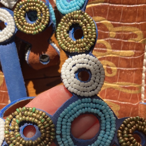 Sam Edelman Beaded Strapped Sandals - Picture 7 of 8